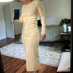 Beautiful light yellow Zara dress - small